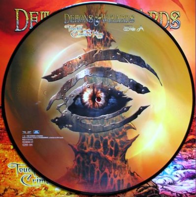 DEMONS & WIZARDS Touched By The Crimson King winyl picture disc Side A.JPG