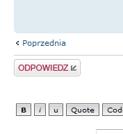 Dolny przycisk odpowiedzi